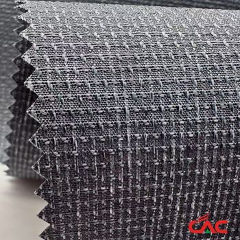 Polyester/Cationic 350D DTY Rib Dobby Oxford Fabric