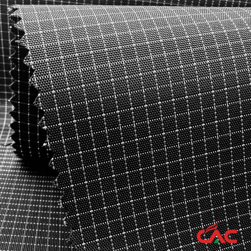 Nylon/Polyester 210D Two Tone 3MM Rib Stop Oxford Fabric